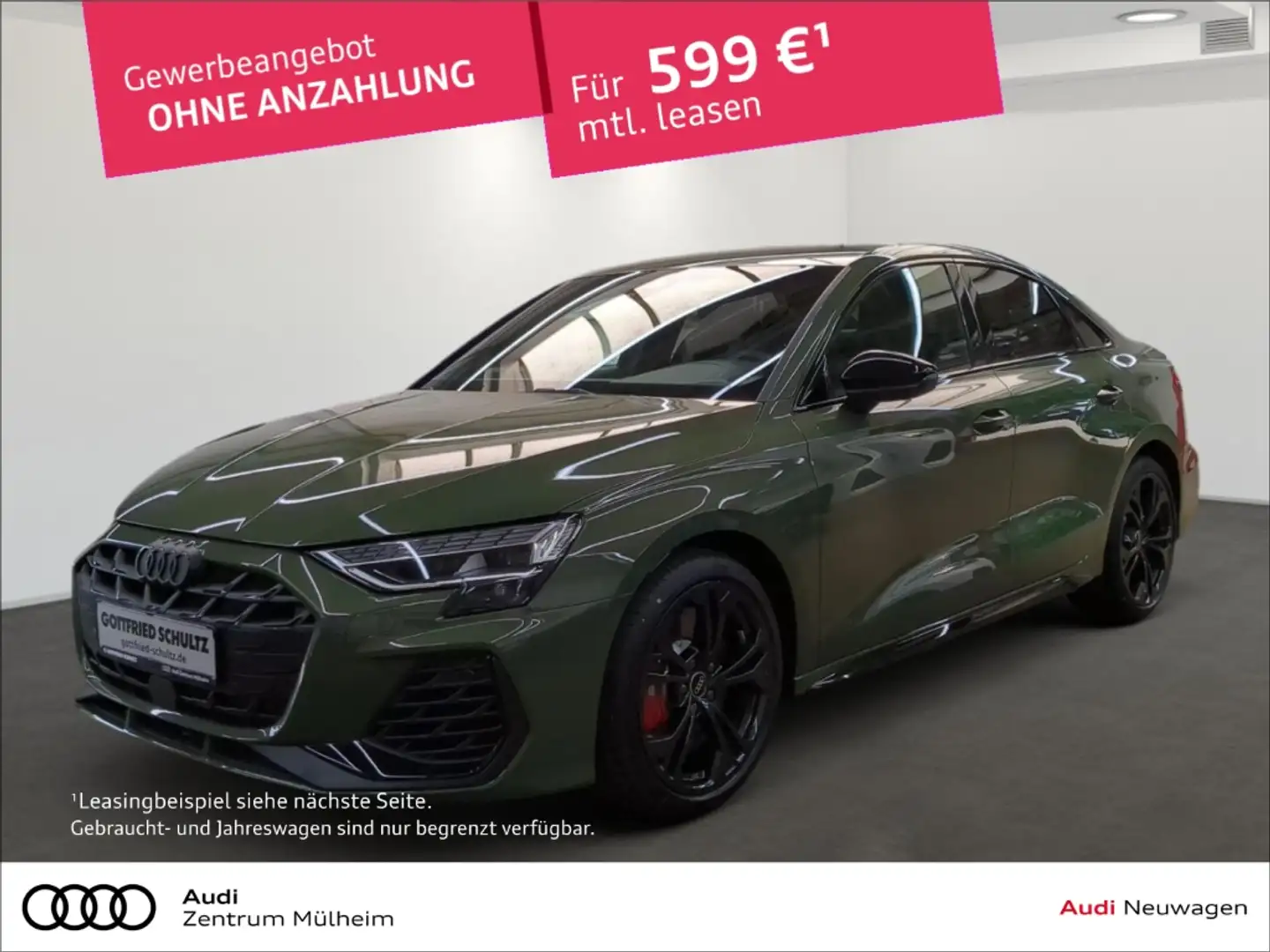 Audi S3 Limousine 2.0 TFSI quattroSportpaket Navi Digitale Grün - 1
