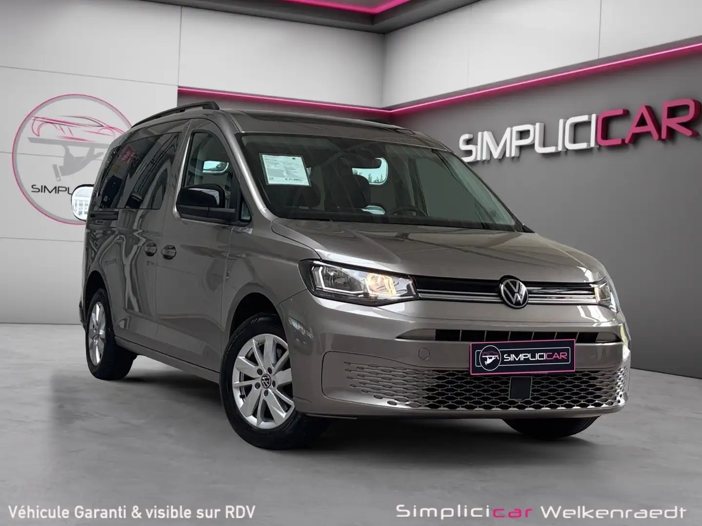 Volkswagen Caddy Maxi 2.0 TDi / 7PL/CARPLAY/PDC/CUIR/GARANTIE 12M Gris - 1