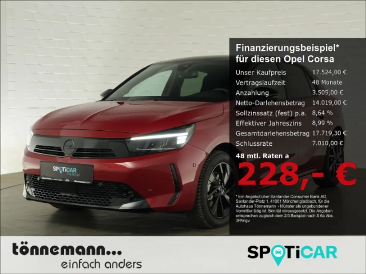 Opel Corsa F FACELIFT GS+LED MATRIX+NAVI+RÜCKFAHRKAMERA+SITZ- Rosso - 1