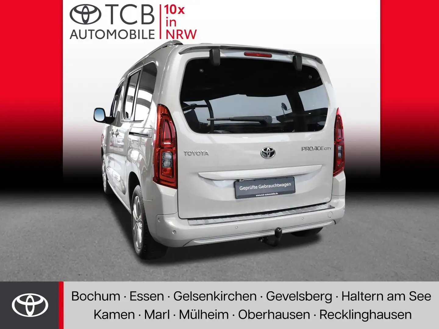 Toyota Proace City VERSO 1.2 TEAM D AUTOMATIK AHK/NAVI Beige - 2