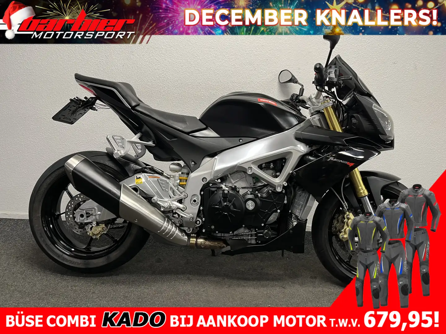 Aprilia Tuono V4 Zwart - 1