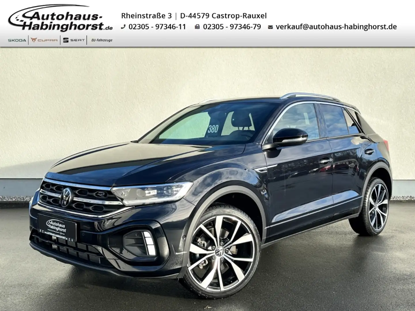 Volkswagen T-Roc 1.5 TSI DSG R-Line Nav ACC PDC IQDrive 19Alu Noir - 1