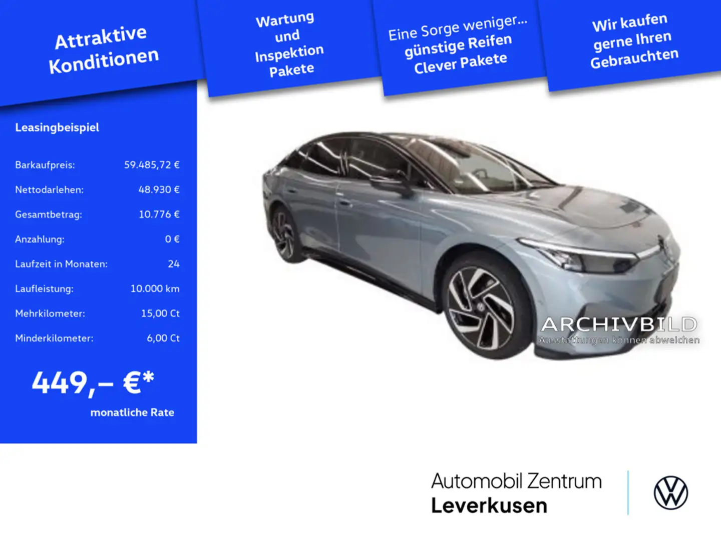 Volkswagen ID.7 Pro 360° MATRIX HUD AHK KAM SHZ AKTIVSIT - 1