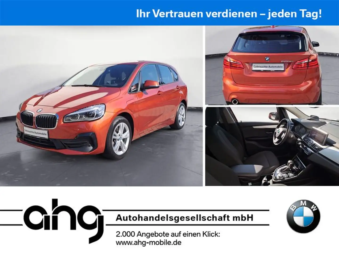 BMW 225 225xe Active Tourer iPerformance Steptronic Adva Оранжевий - 1