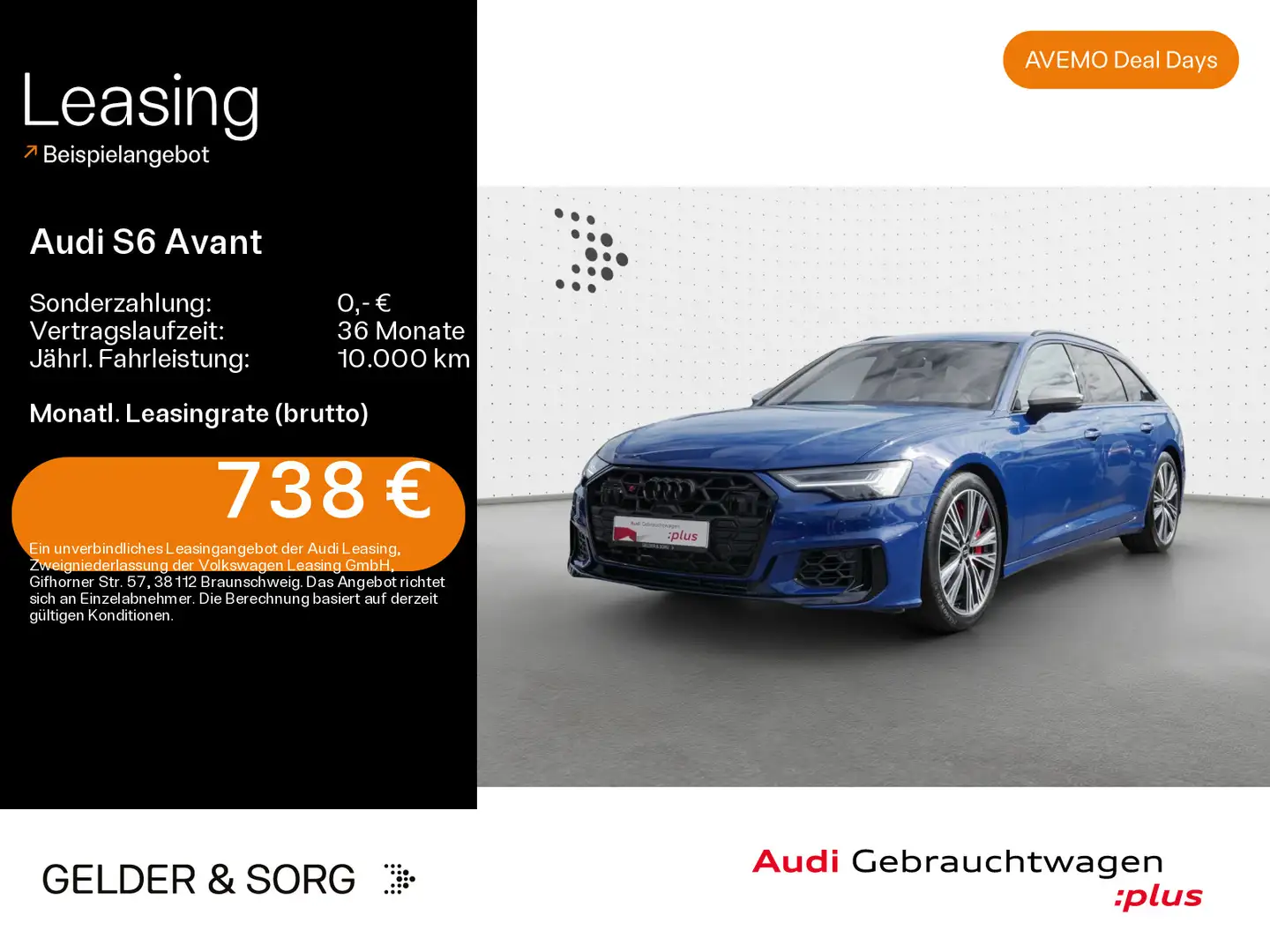 Audi S6 TDI AHK*Massage*360°*Stand*HuD*B&O Blau - 1