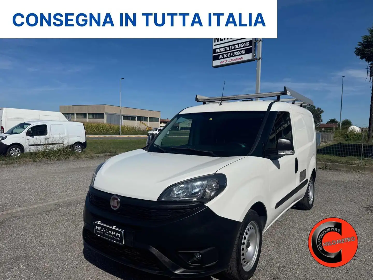 Fiat Doblo 1.4 N.P(ALLESTITO EX RETE GAS-PC-TN)CRUISE-SENSORI Blanc - 1