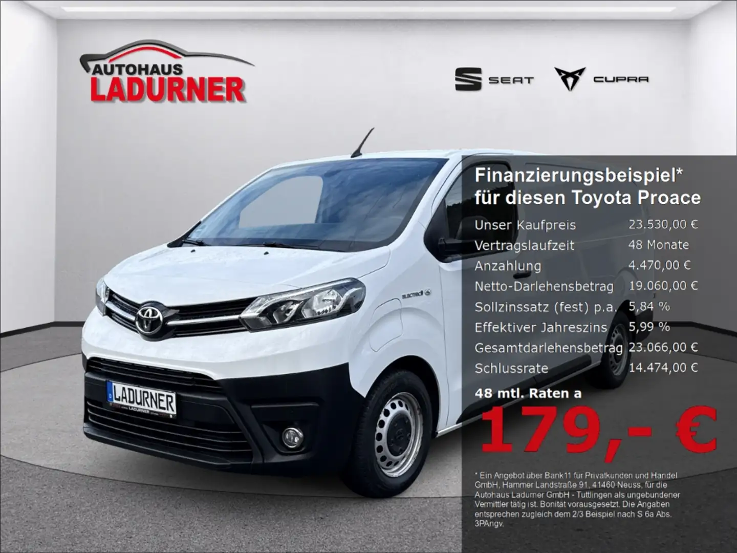 Toyota Proace L2 Kasten Electric Comfort Navi Apple CarPlay Andr Weiß - 1