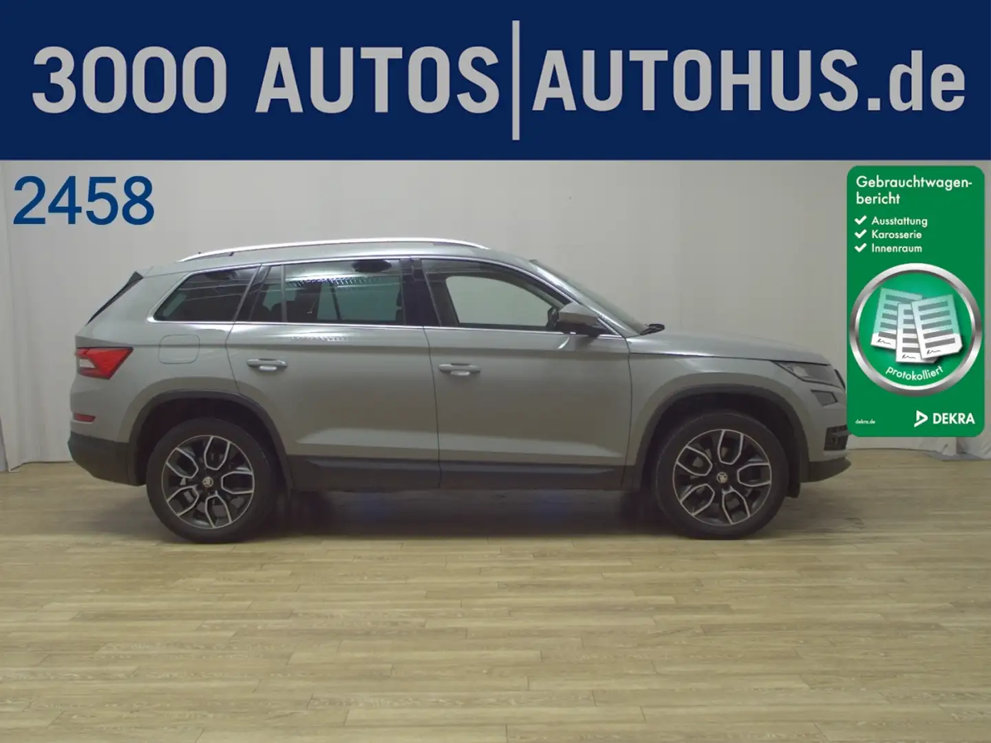 Skoda Kodiaq 2.0 TDI 4x4 Style 7-Sitz Navi LED AHK RFK Grau - 1