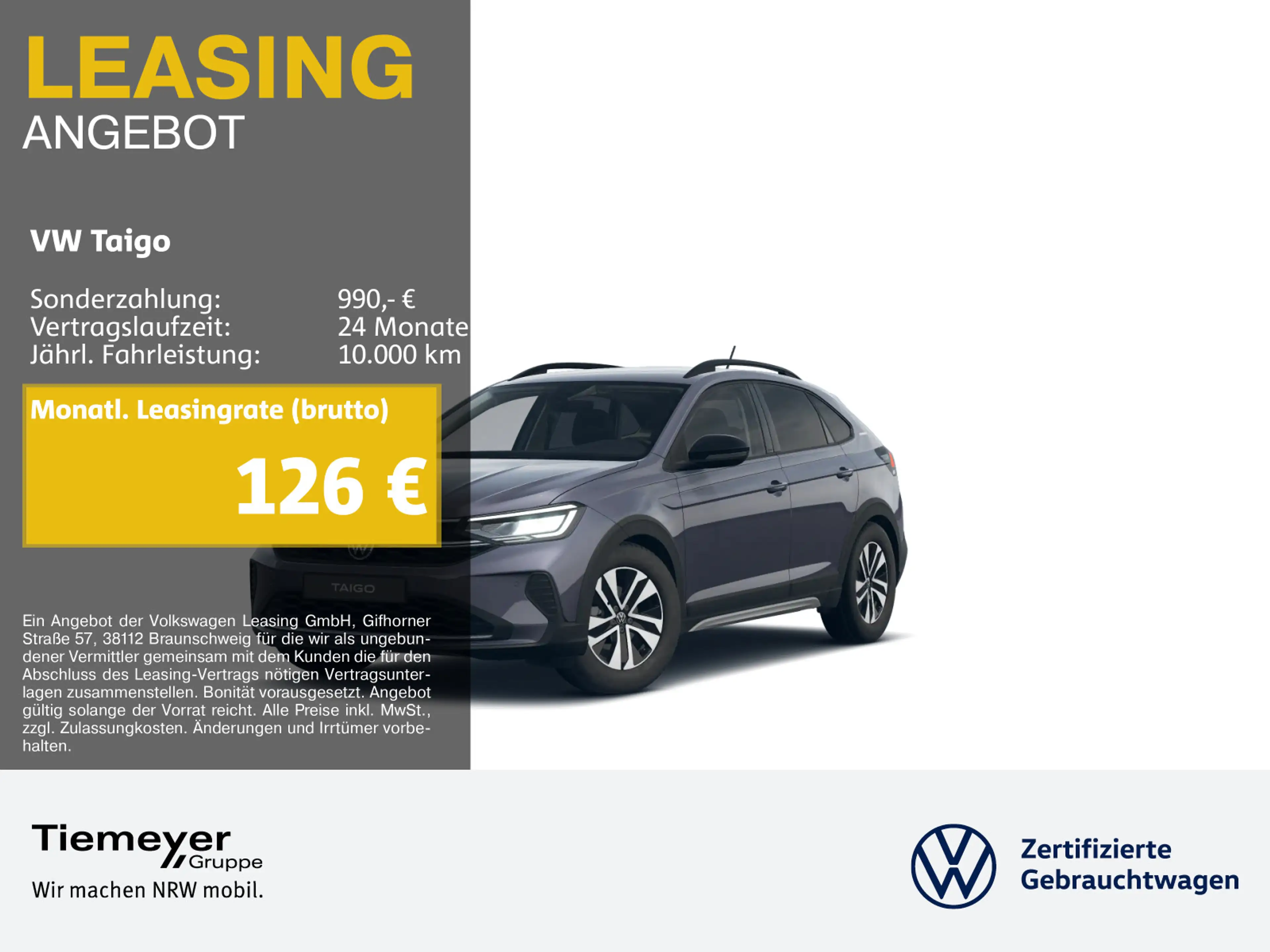 Volkswagen Taigo 1.0 TSI ENERGY LED NAVI KAMERA AHK