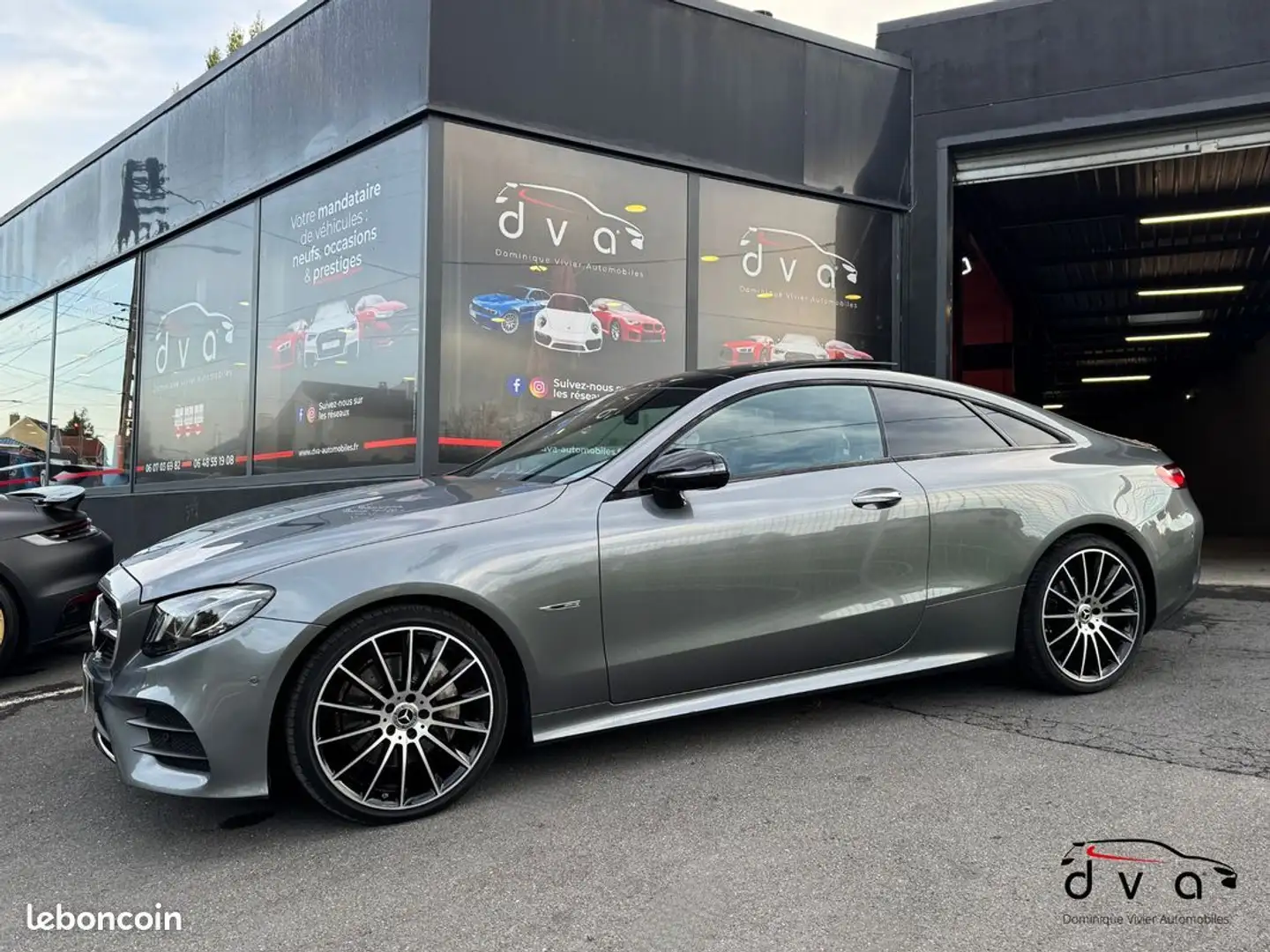 Mercedes-Benz E 220 Mercedes 220d 194 ch Coupé Sportline Gris - 2