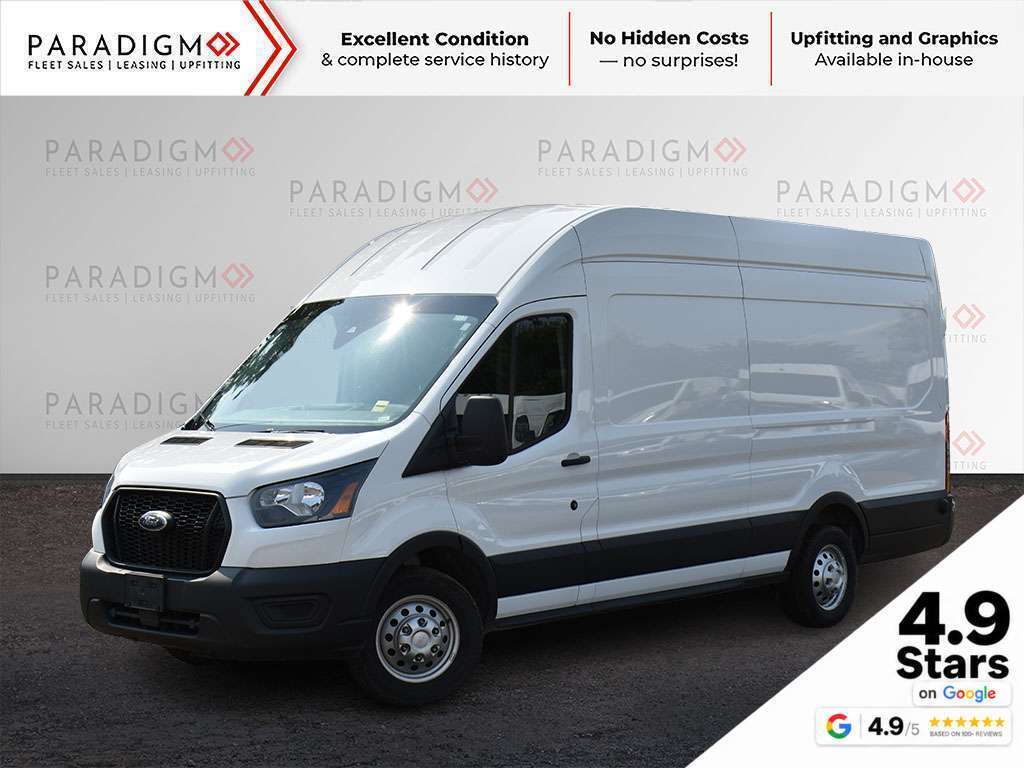 White 2025 Ford Transit Cargo Van All-Wheel Drive Automatic