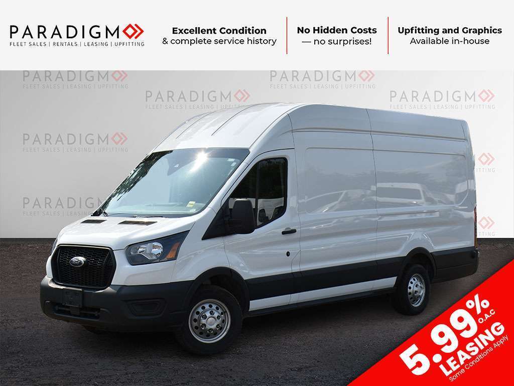 White 2025 Ford Transit Cargo Van All-Wheel Drive Automatic