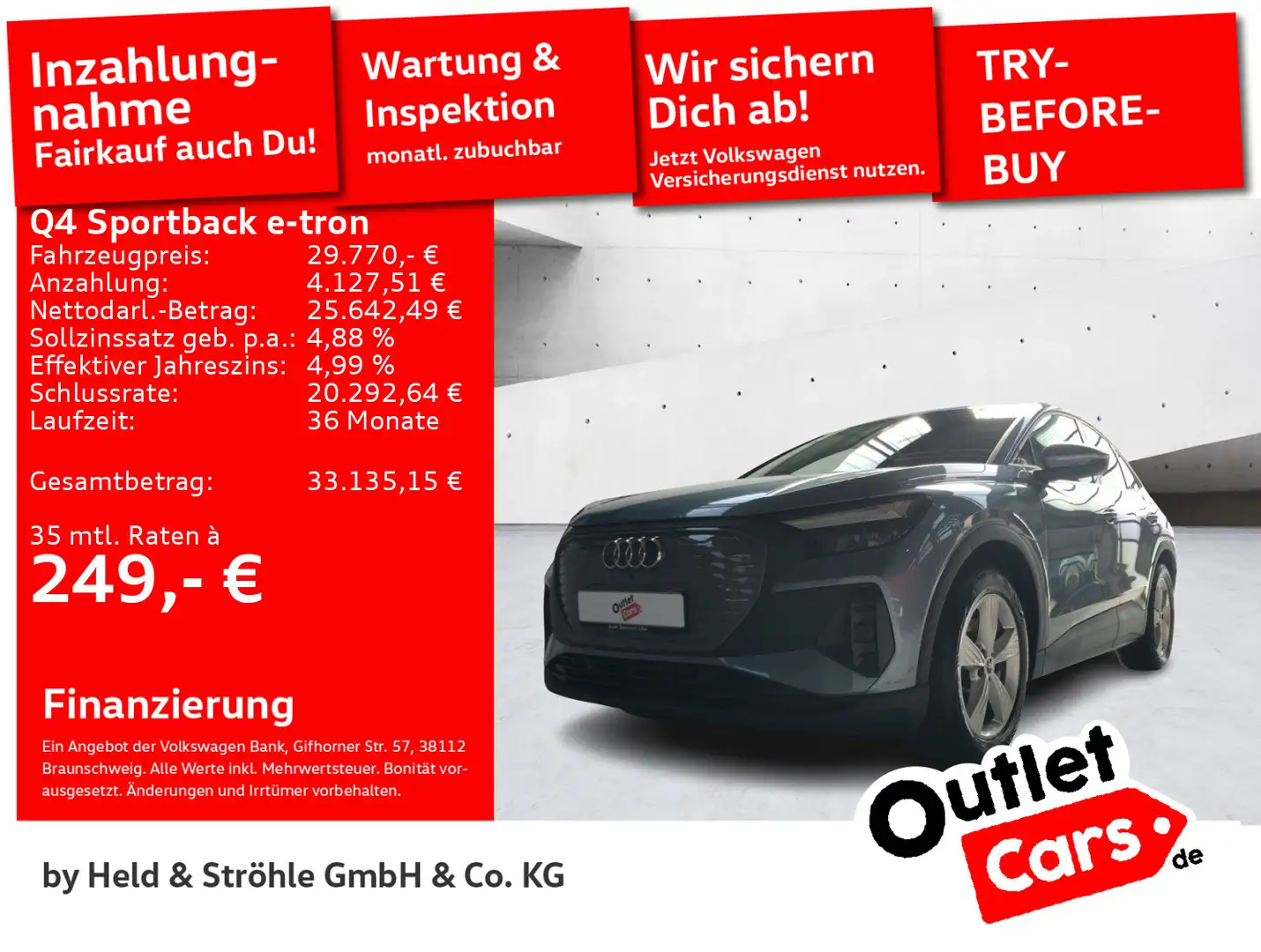 Audi Q4 e-tron Q4 Sportback 40 e-tron 19 KOMFORTPAKET LED SHZ Blau - 1