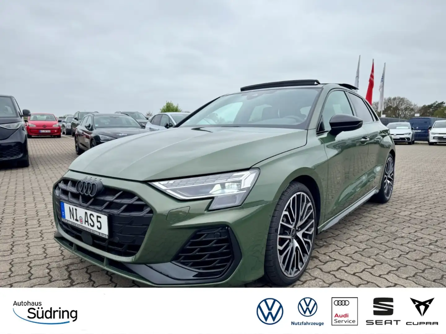 Audi S3 Sportback S-tronic Panodach SONOS Matrix Verde - 1
