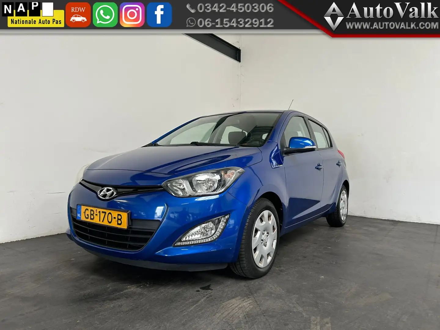 Hyundai i20 1.2i i-Motion Nieuwe Koppeling. APK 11-2026! Blau - 1