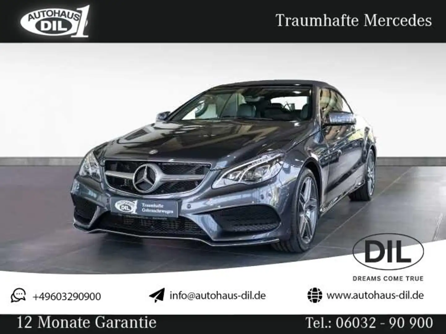 Mercedes-Benz E 250 CGI Cabrio *AIRSCARF*2.HD*AMG-LINE*LEDER* Grau - 1