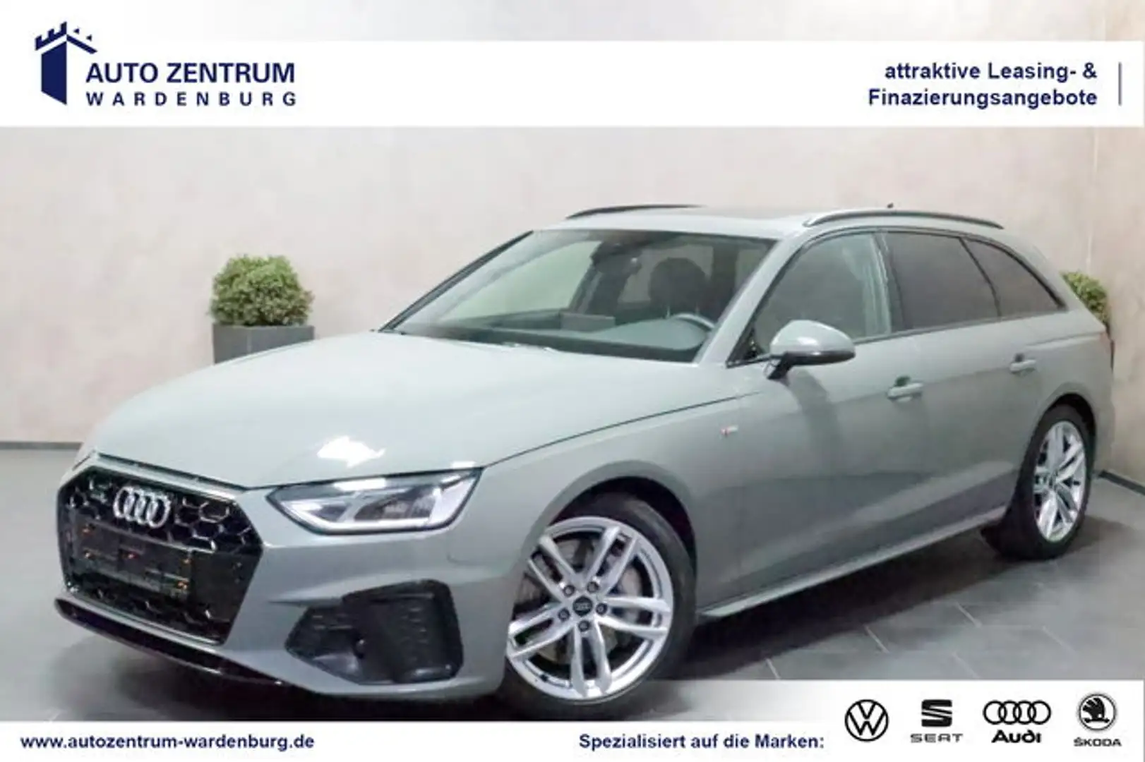 Audi A4 Avant 50 TDI Quattro S Line LEDER PANO CAM Grau - 1