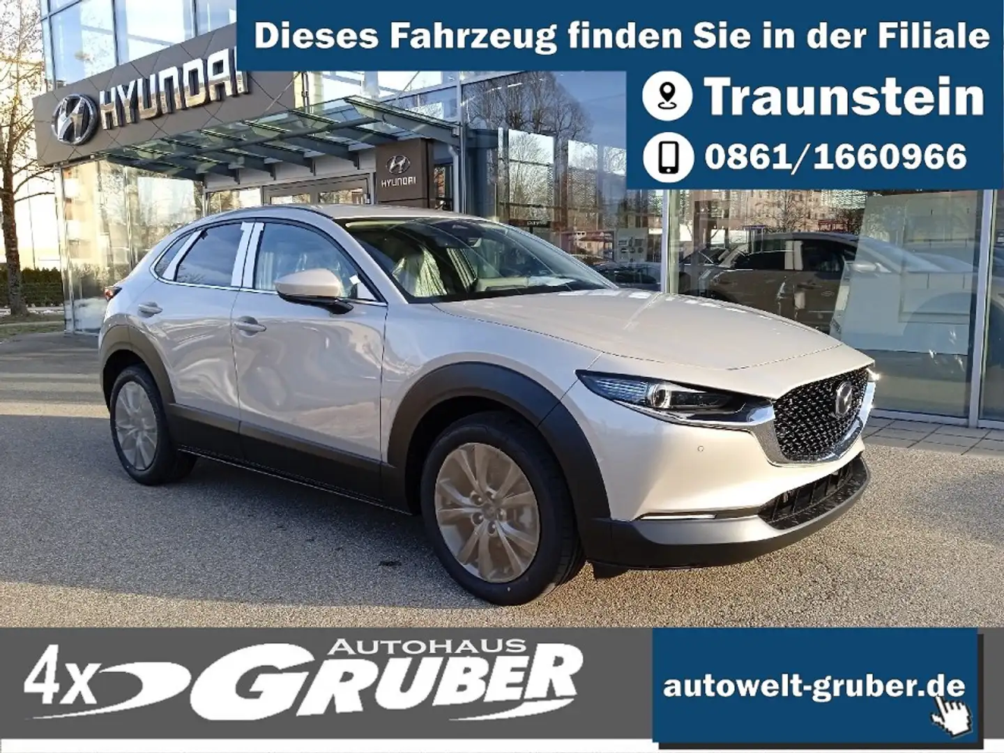 Mazda CX-30 e-SKYACTIV X 186ps Automatik Centre-line + DESIGN- Plateado - 1
