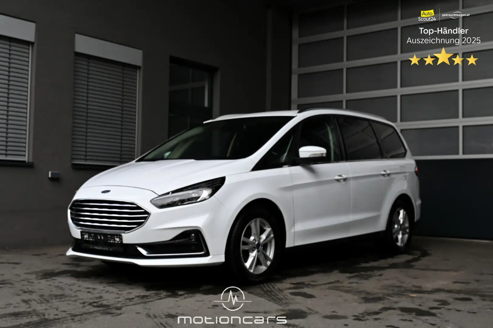 Ford Galaxy 2.0 EcoBlue Vignale Pickerl NEU Weiß - 1