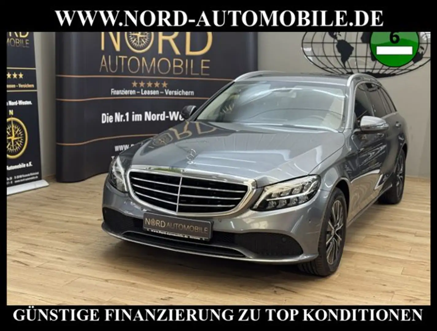 Mercedes-Benz C 180 d T Exclusive *LED*Wide*Kamera*Leder*Sound Exclusi Szary - 1