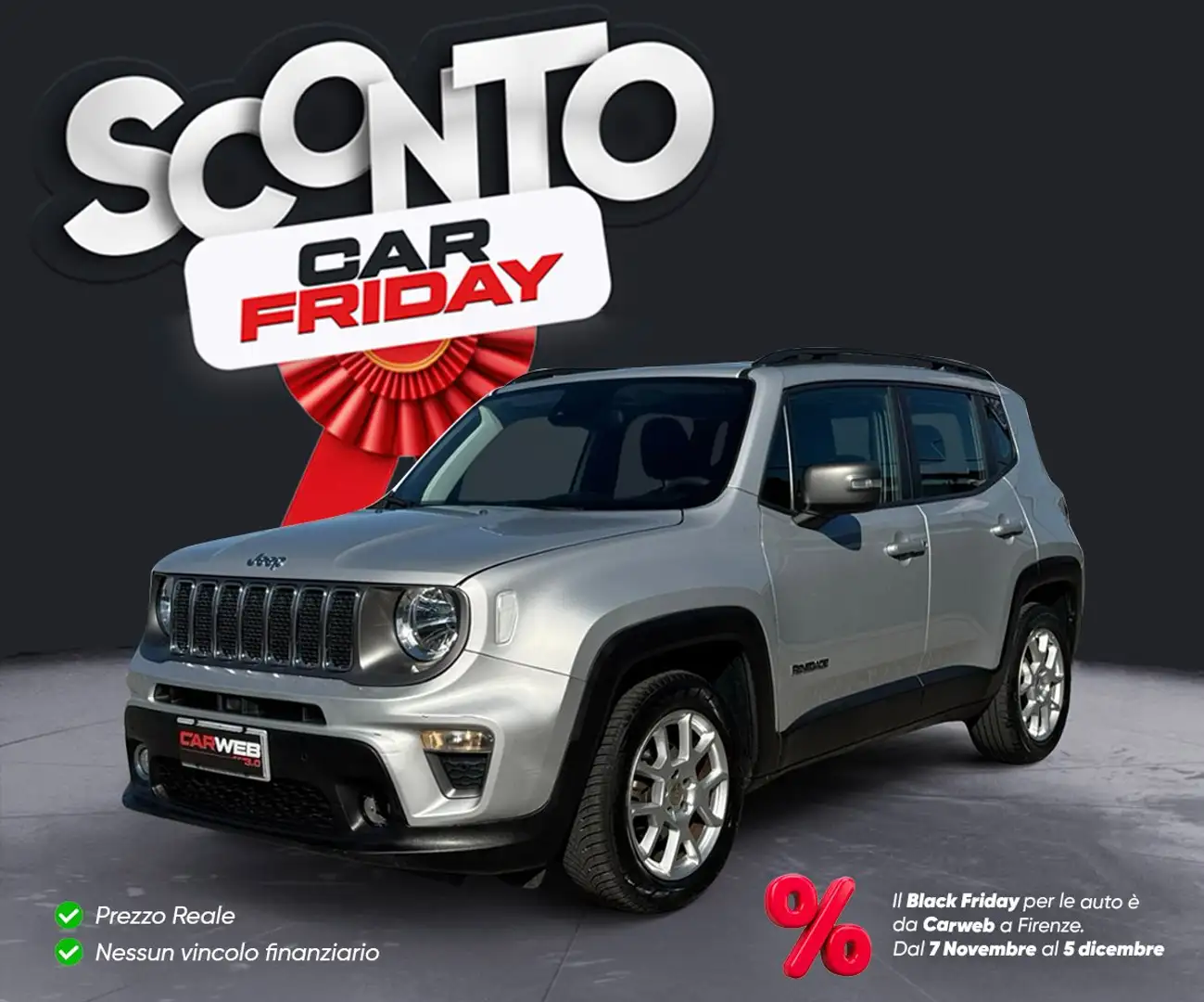 Jeep Renegade 1.0 T3 Limited 2021 Argent - 1
