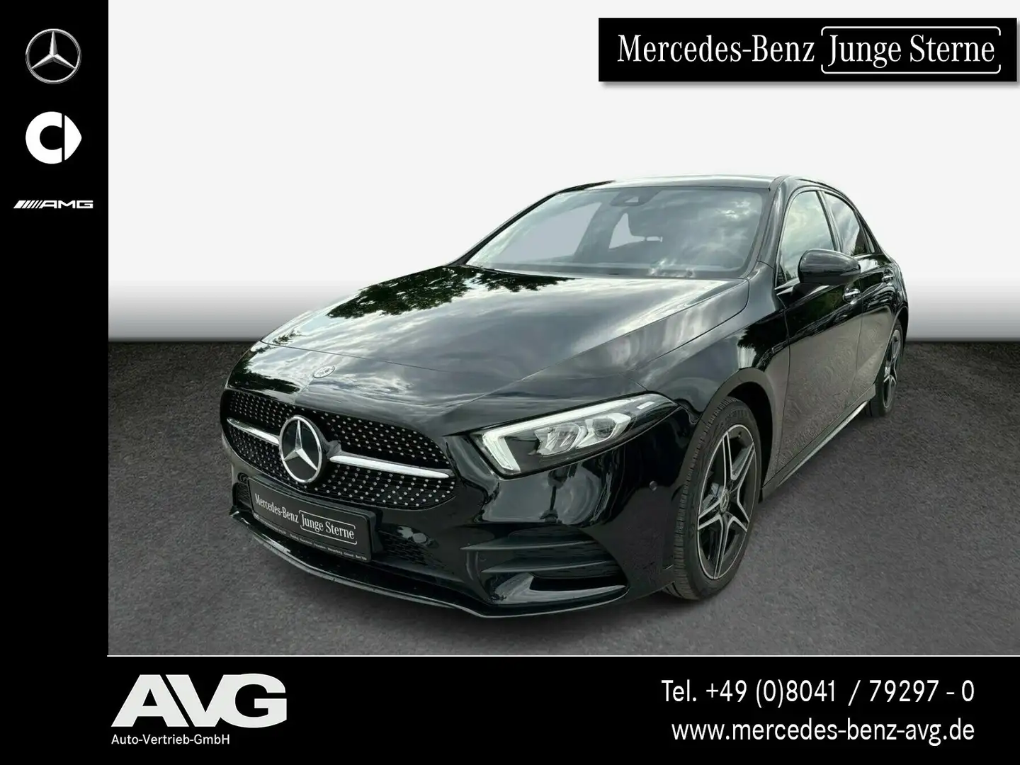 Mercedes-Benz A 250 A 250 e Limousine AMG/PANO/BUR/NIGHT AMG Line Navi Schwarz - 1