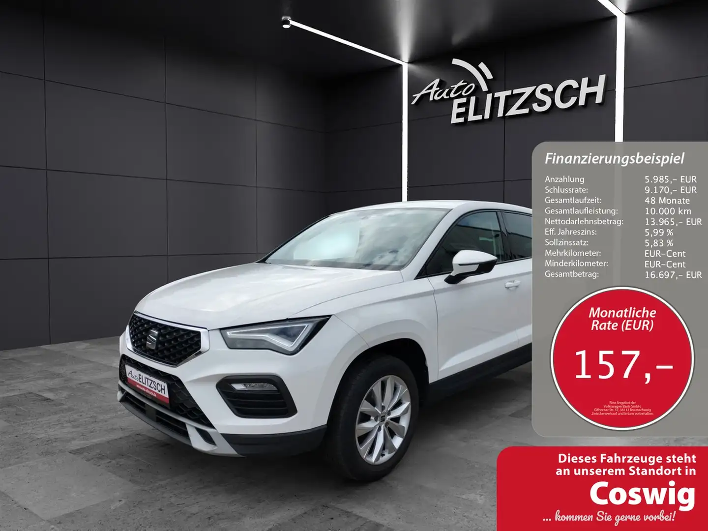 SEAT Ateca TSI Style LED Navi GRA RFK SH Weiß - 1