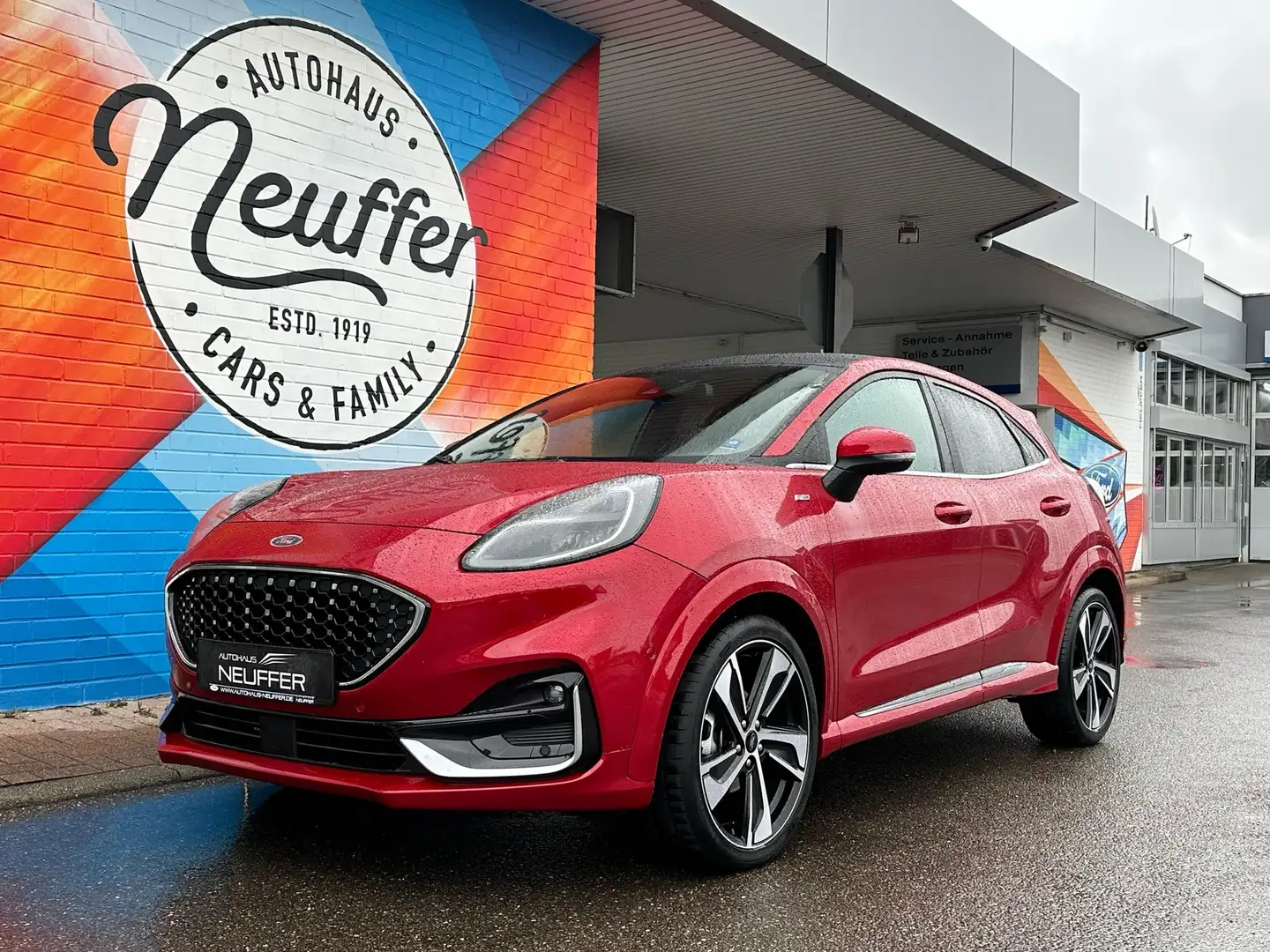 Ford Puma ST-Line Vignale MHEV/PANO/LED/ACC Rood - 1