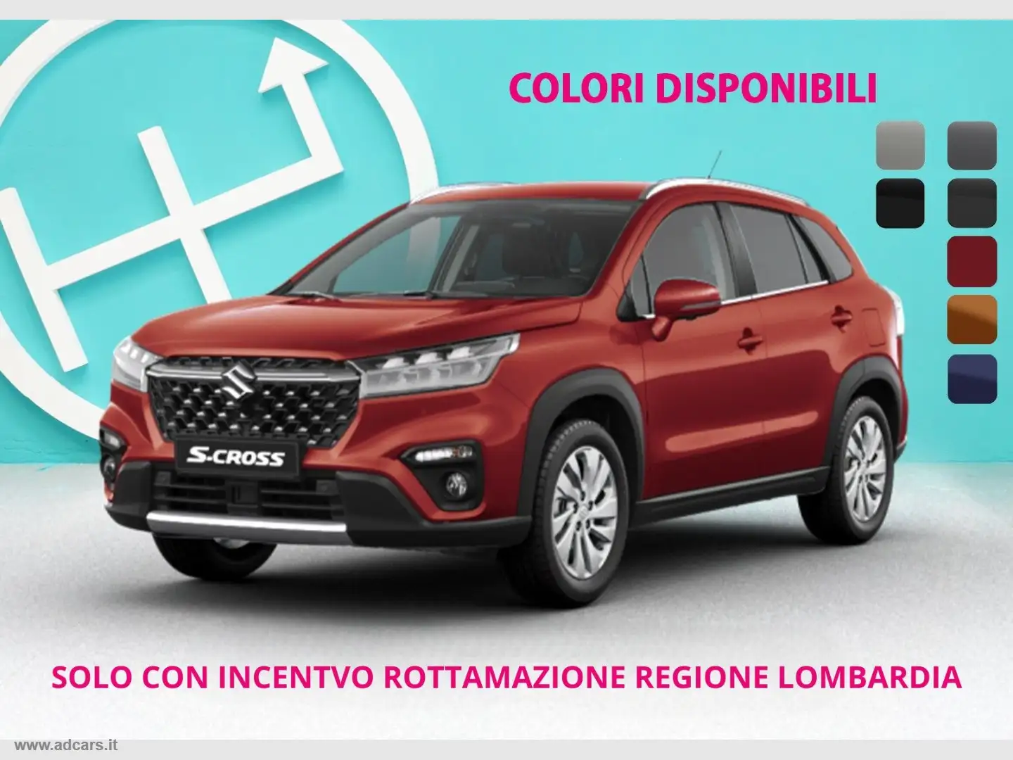 Suzuki S-Cross 1.4 Hybrid Top 2WD Rosso - 1