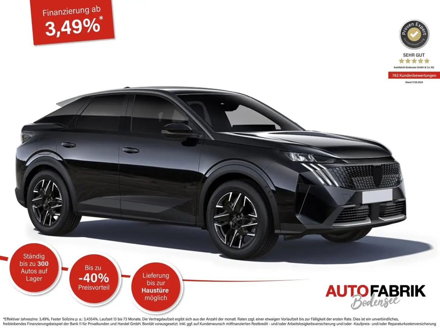 Peugeot 3008 Allure HYBRID 145 e-DSC6 *AHK*NAVI*360°*19"*LED*AC Negro - 1