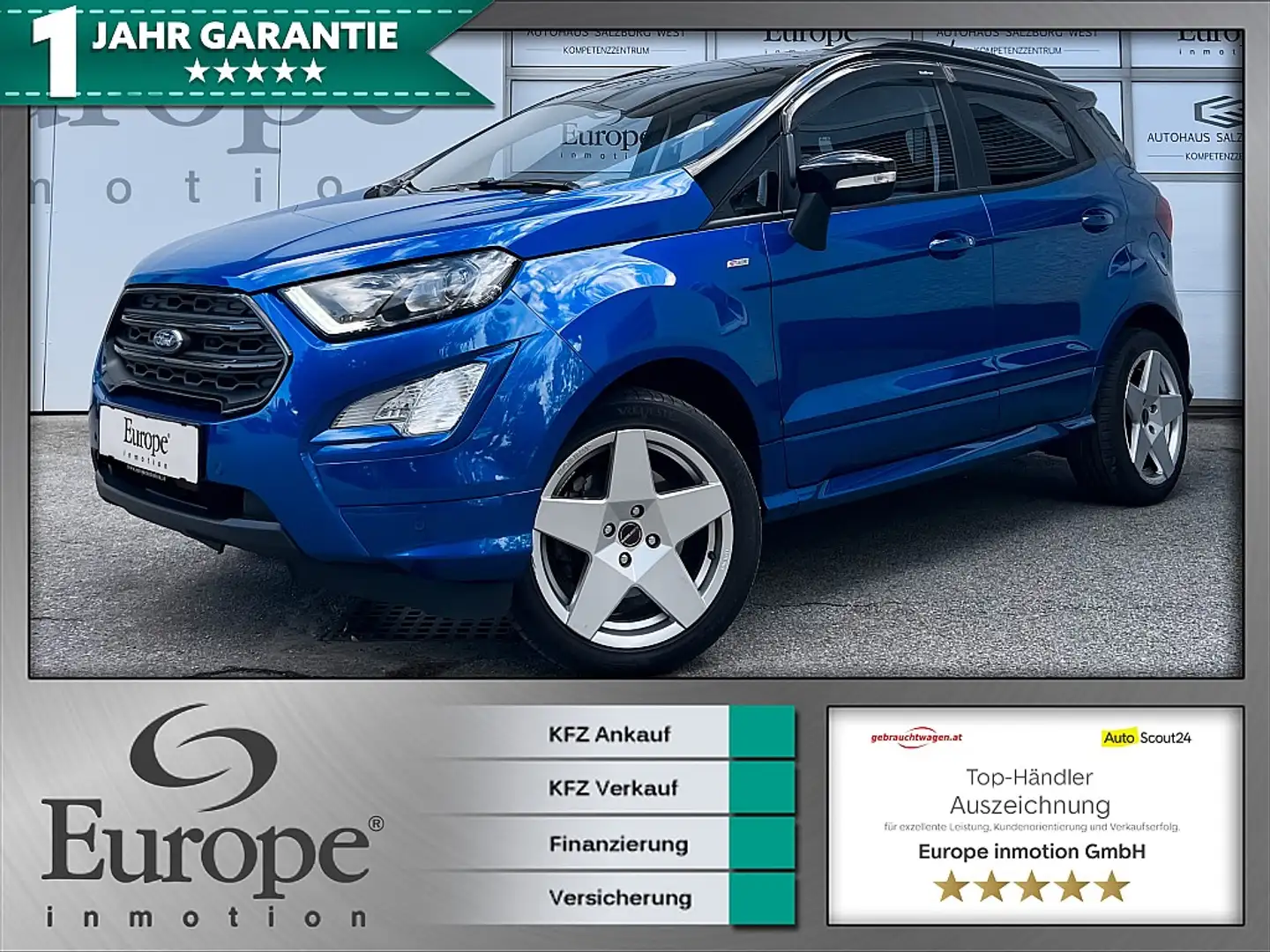 Ford EcoSport 1,0 EcoBoost ST-Line /LED/Kamera/Bluetooth Blau - 1