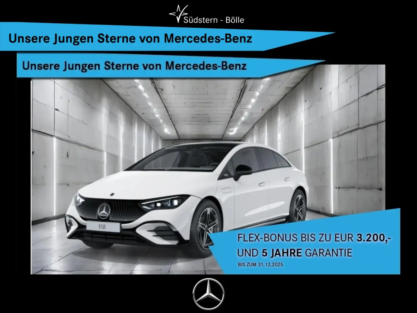 Mercedes-Benz EQE 350 4M +AMG+SHZ+MEMORY+AMBIENTE+PANO-DACH Blanc - 1