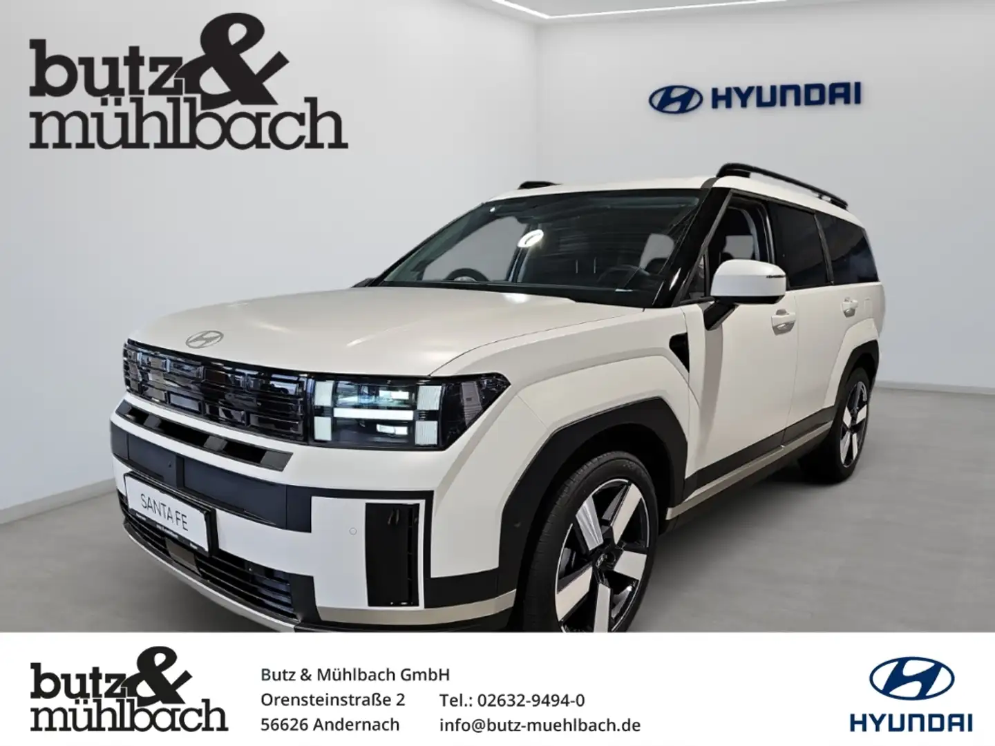 Hyundai SANTA FE 1.6 T-GDI Hybrid 158 kW 2WD Signature Digital Key Blanc - 1