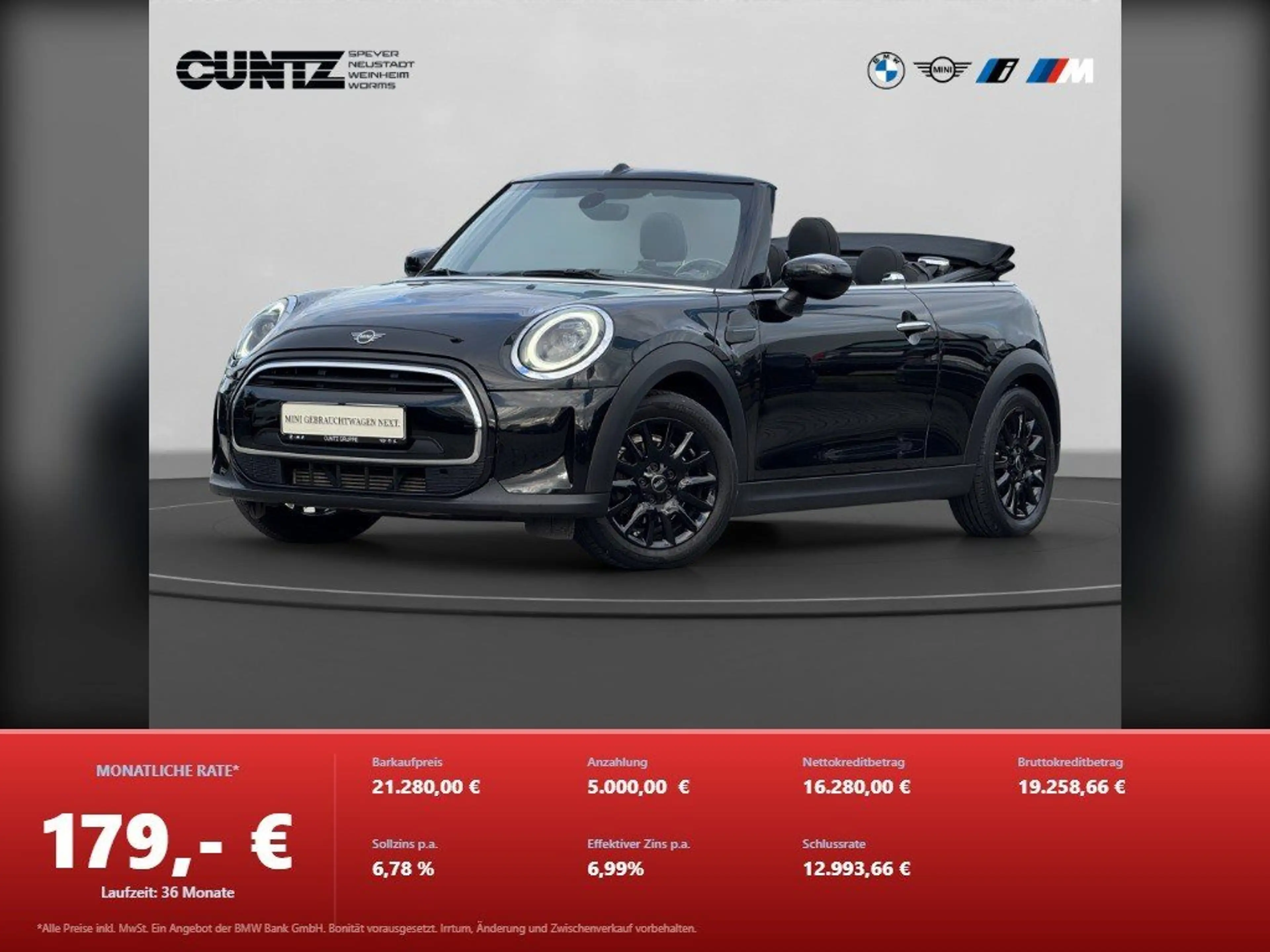 MINI One Cabrio One Cabrio Sitzheizung PDC Comfortzugang LED