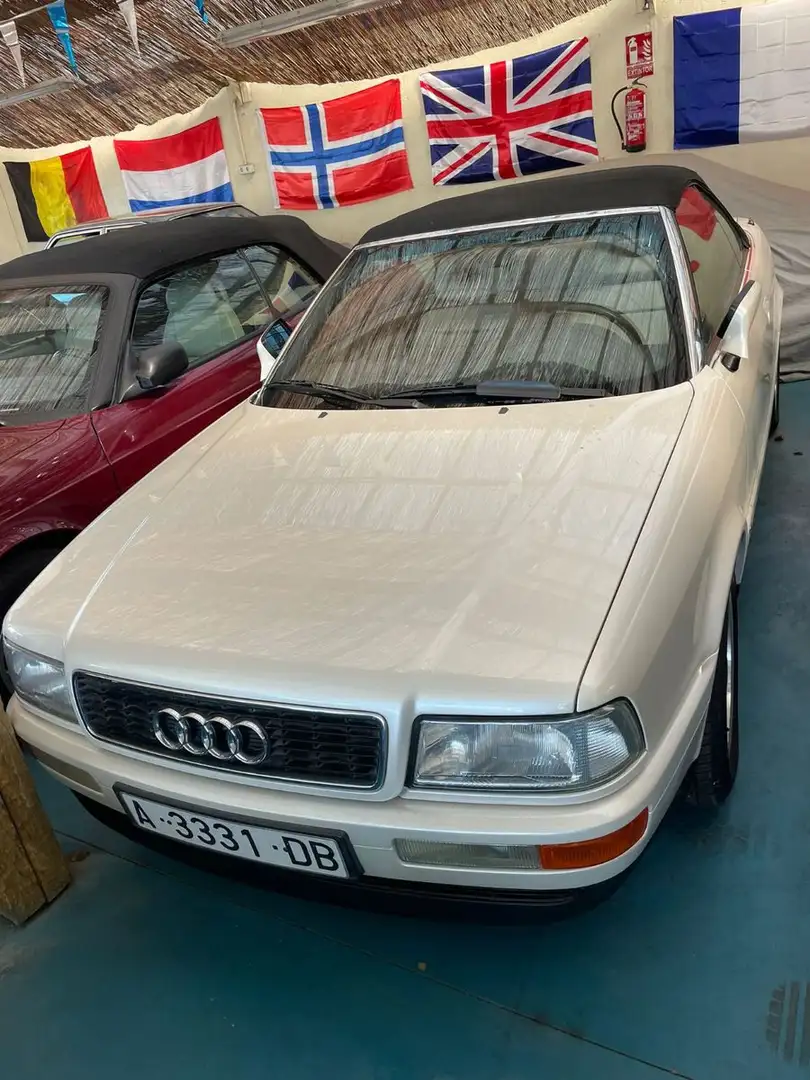 Audi 80 2.3 E Cabrio +TOP ZUSTAND+PERLMUT METALLIC Blanc - 1