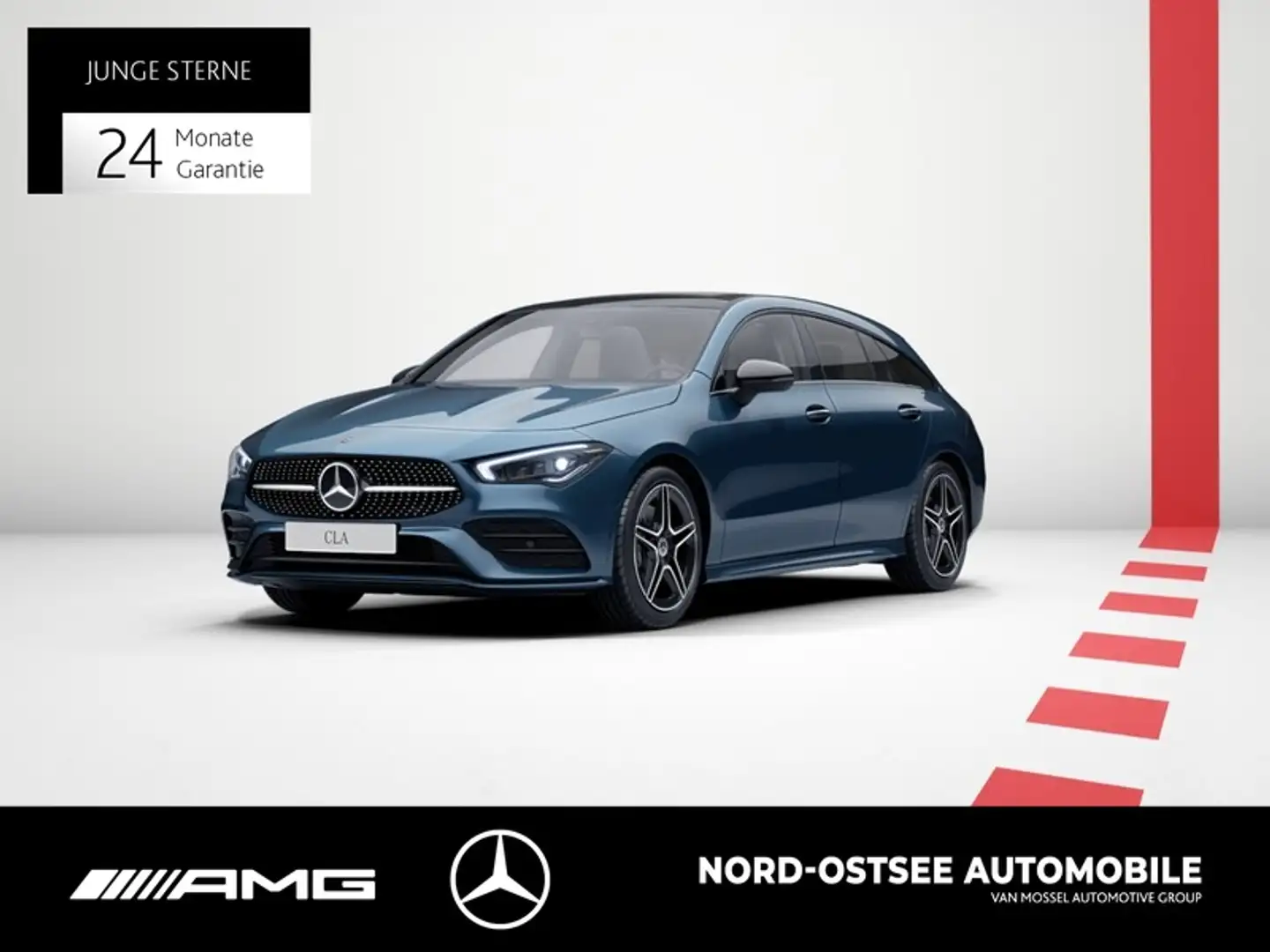 Mercedes-Benz CLA 250 e SB AMG PANO MULTIBEAM LED KAMERA Blau - 1