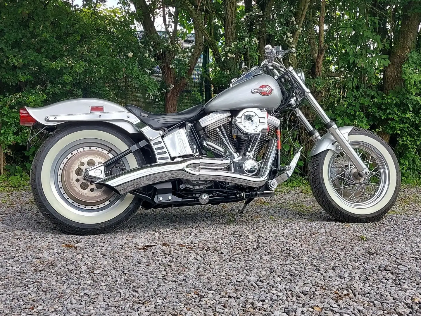 Harley-Davidson Softail srebrna - 1