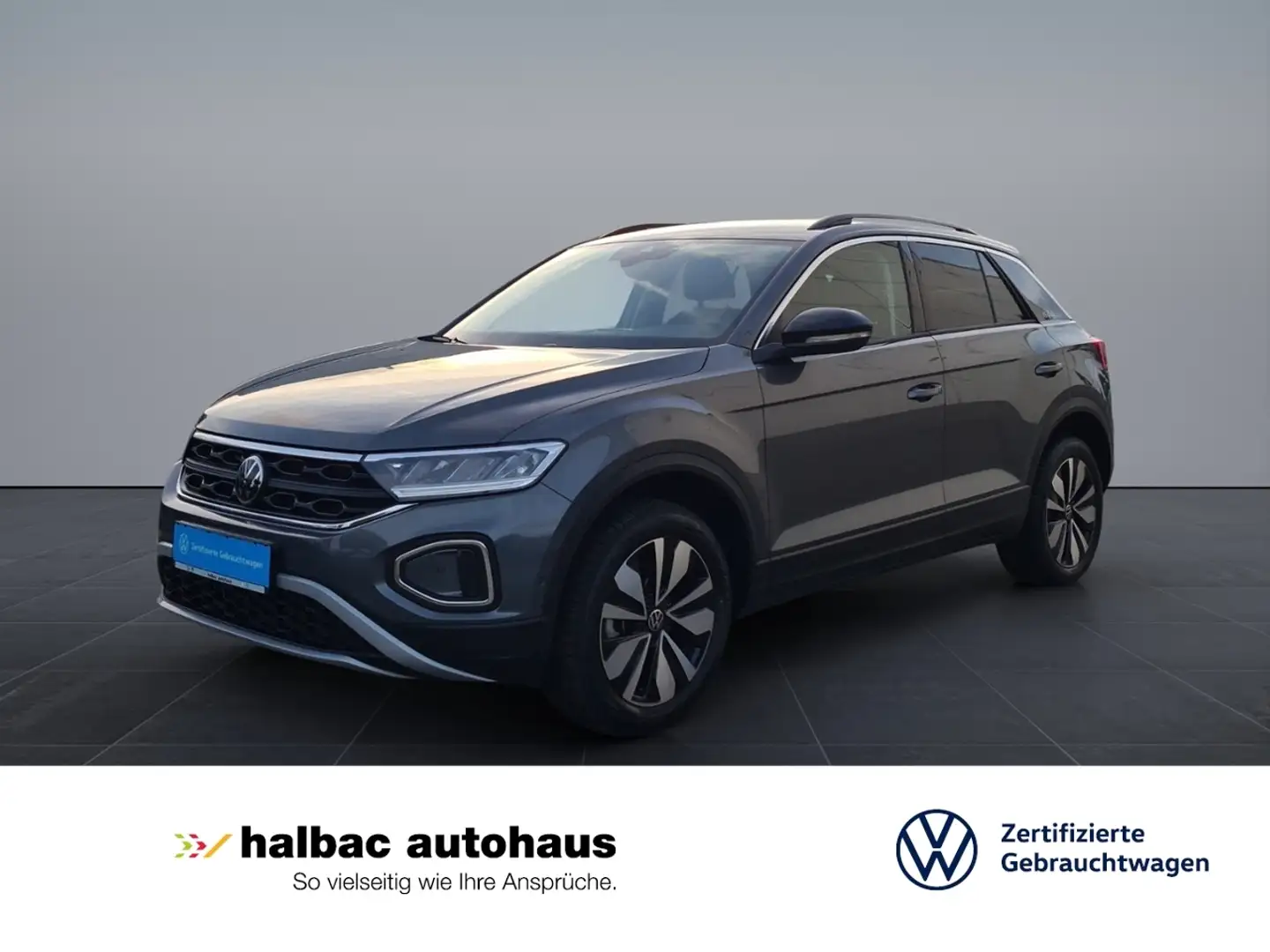 Volkswagen T-Roc 1.5 TSI Goal+NAVI+PDC+SHZ+LED+APPCONN+CLIMATR Grau - 1
