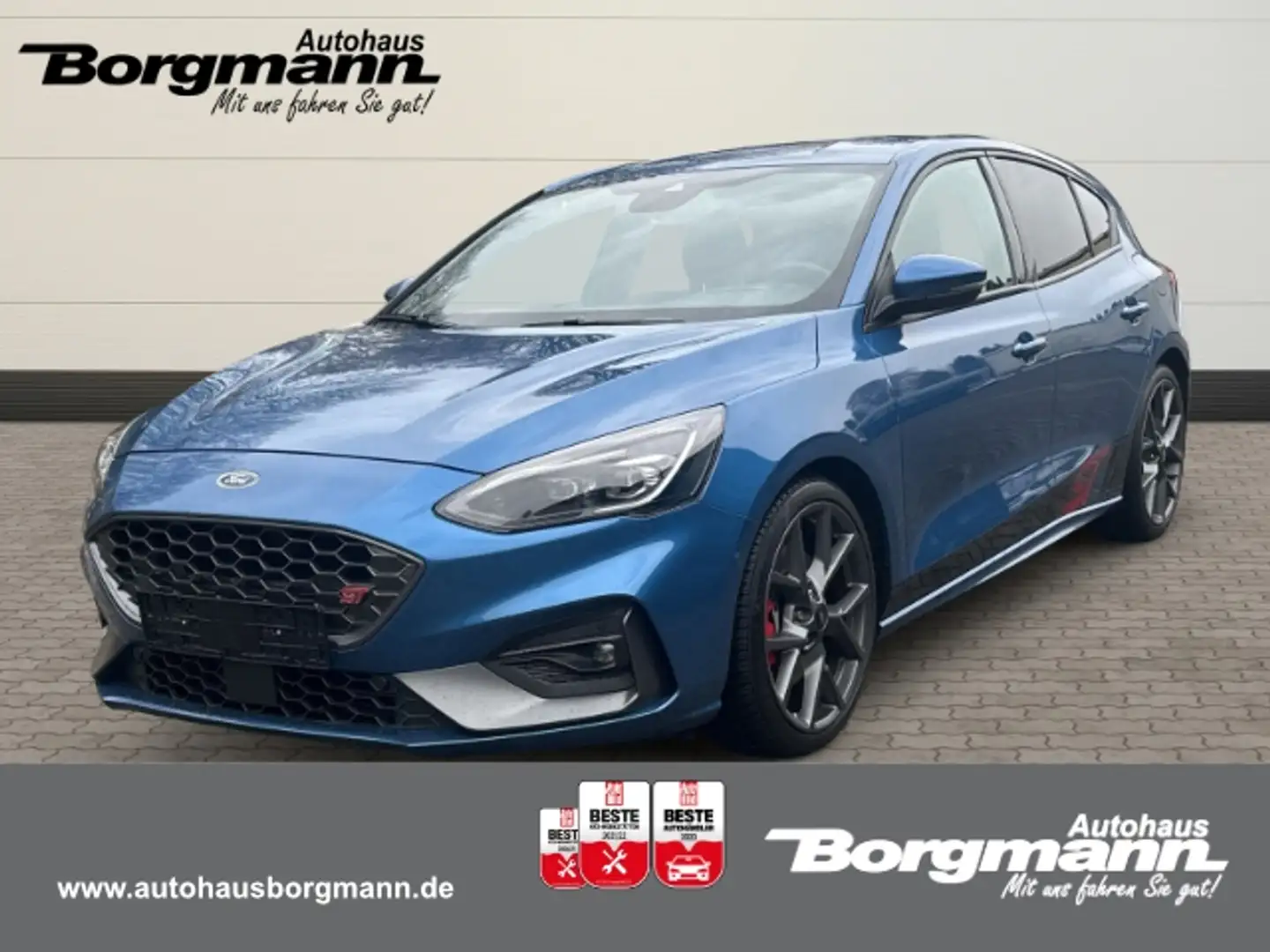 Ford Focus ST 2.3 EcoBoost HUD AHK-abn. B&O Navi LED Kurvenli Blu/Azzurro - 1