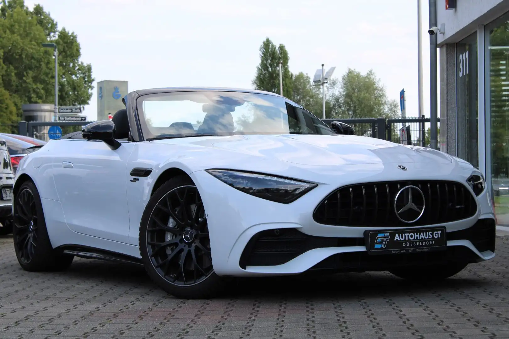 Mercedes-Benz SL 43 AMG /21"/Night II/Distro+/Burm/NightV/360°K Blanc - 1