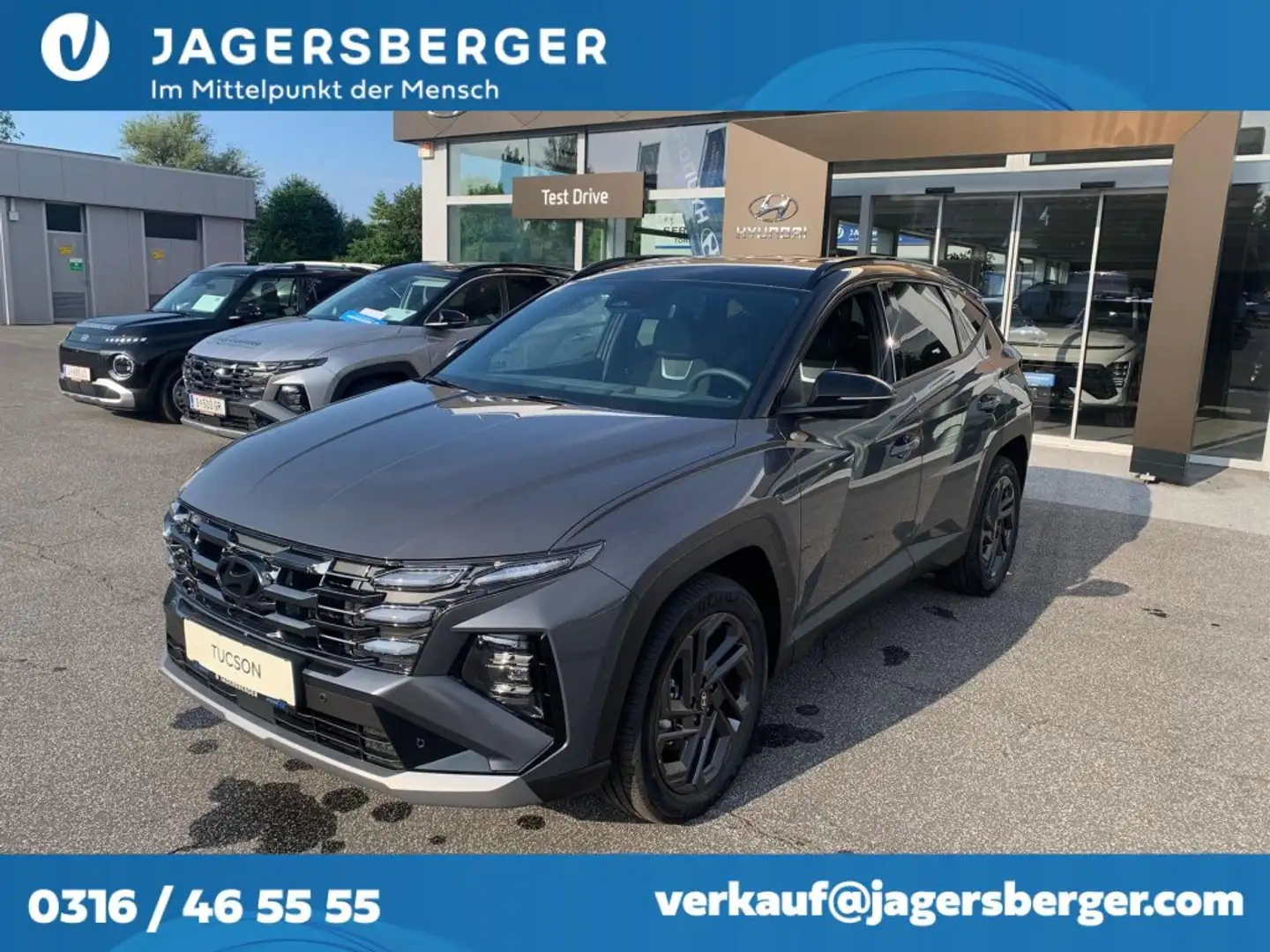 Hyundai TUCSON NX4 20th Anniversary 1,6 T-GDi HEV 4WD AT t5ha2 Zwart - 1