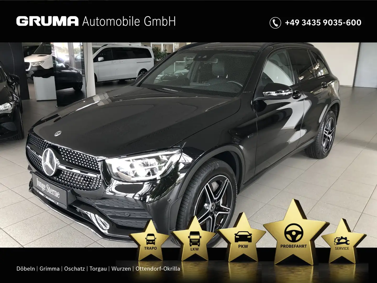 Mercedes-Benz GLC 300 GLC 300 de 4M +AMG+AHK+Night+Burm+CarPlay+RüKa+ Noir - 1