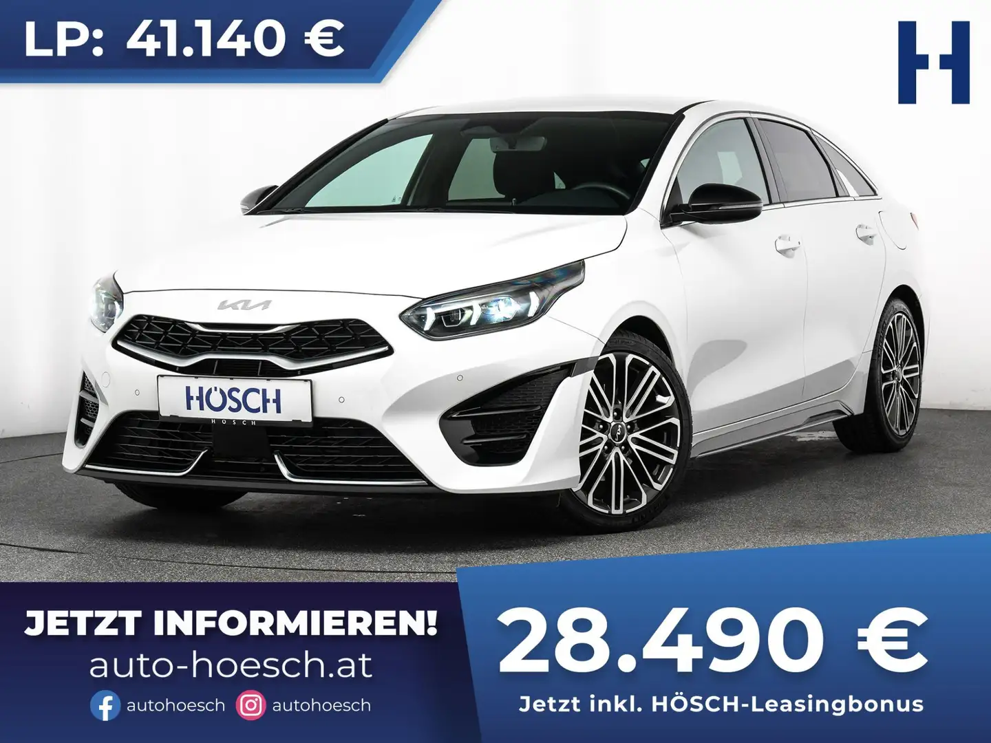 Kia ProCeed / pro_cee'd 1.5 GT-Line Aut. ASSISTENZ KAMERA MEGA-PREIS Weiß - 1