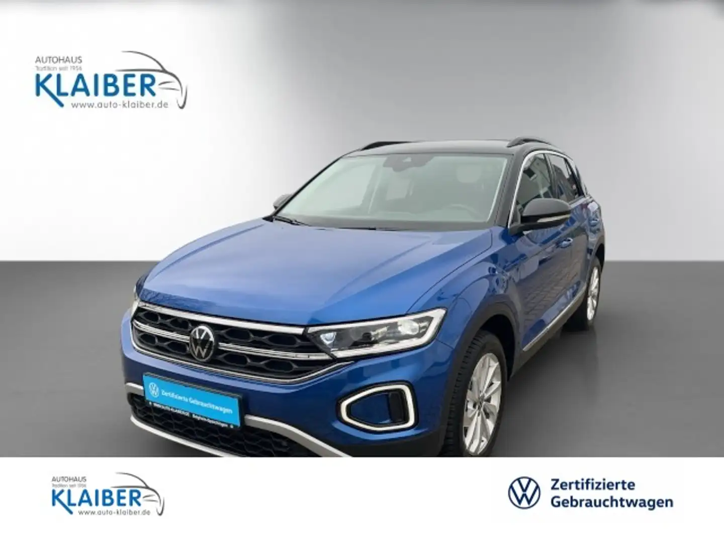 Volkswagen T-Roc Style 1.5 TSI DSG NAVI+LED+ACC+5J-GARANTIE Klima Blau - 1