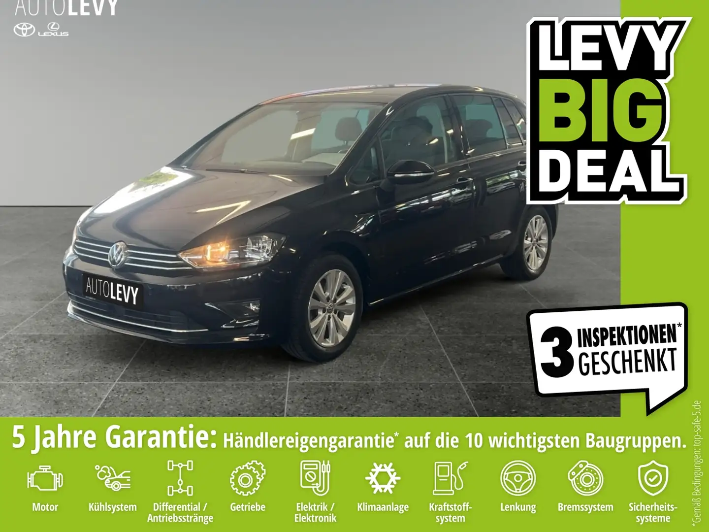 Volkswagen Golf Sportsvan 1.4 TSI BMT Allstar *NAVI*PDC* Black - 1