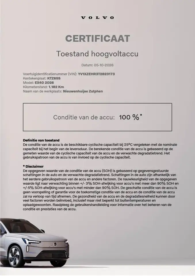 Volvo EX40 2026
