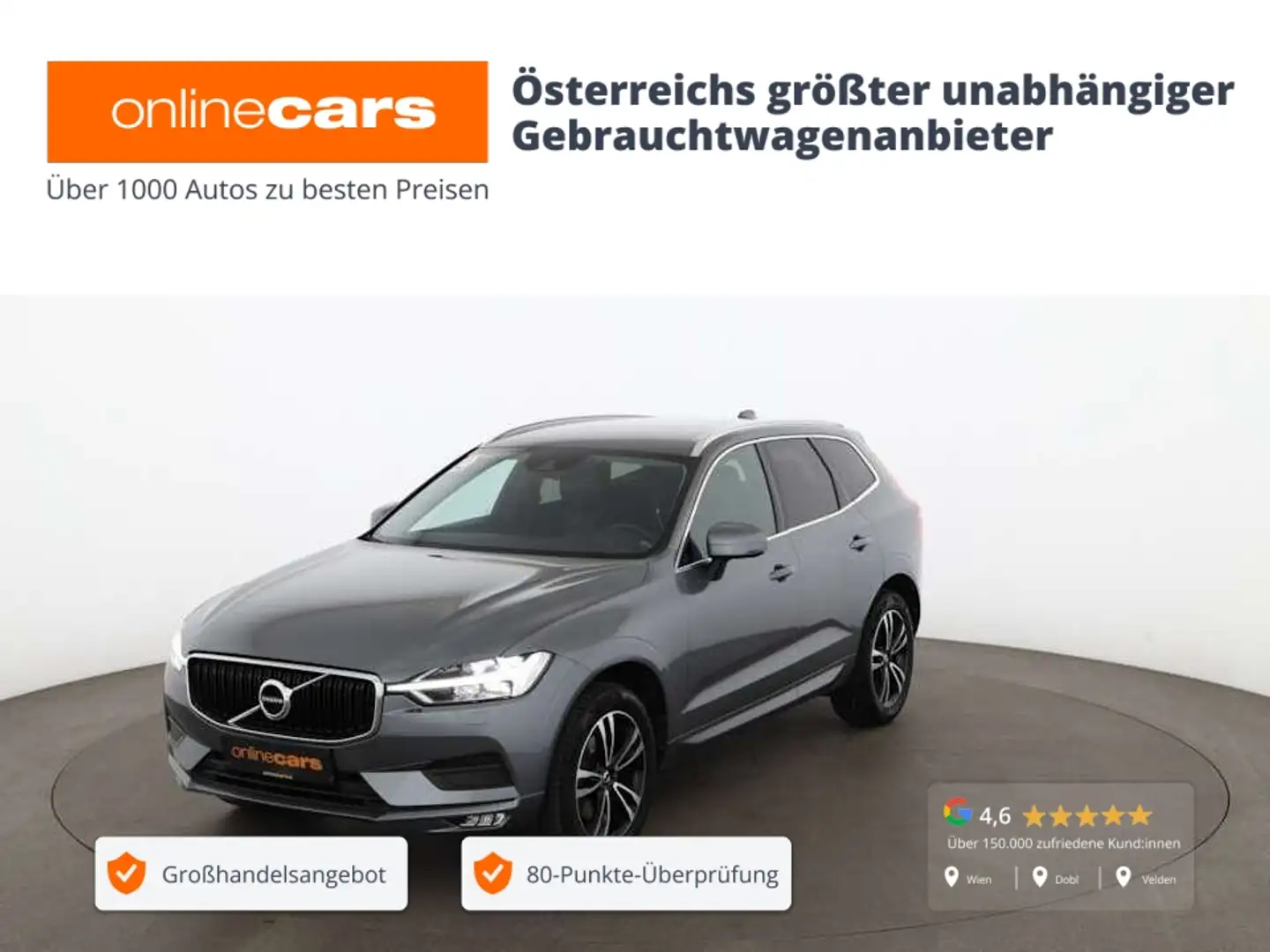 Volvo XC60 B4 Momentum Pro AWD Aut LED NAVI RADAR H/K Сірий - 1