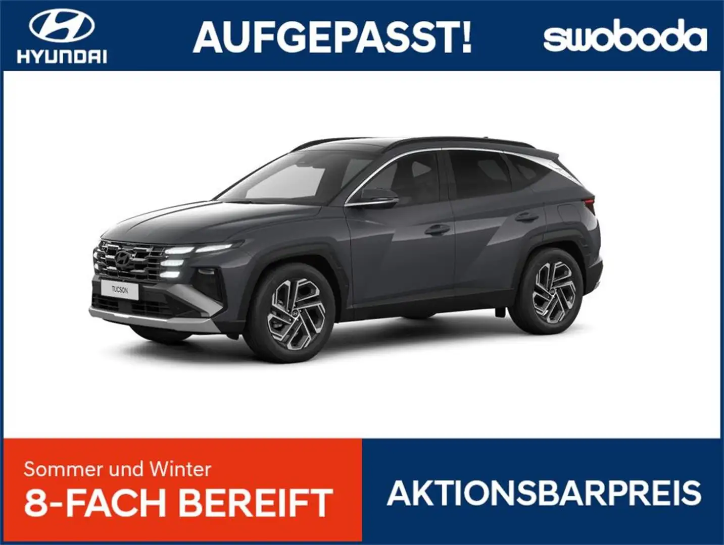 Hyundai TUCSON Tucson NX4 Smart Line 1,6 T-GDi HEV 2WD t7hs1 *BAR Grau - 1