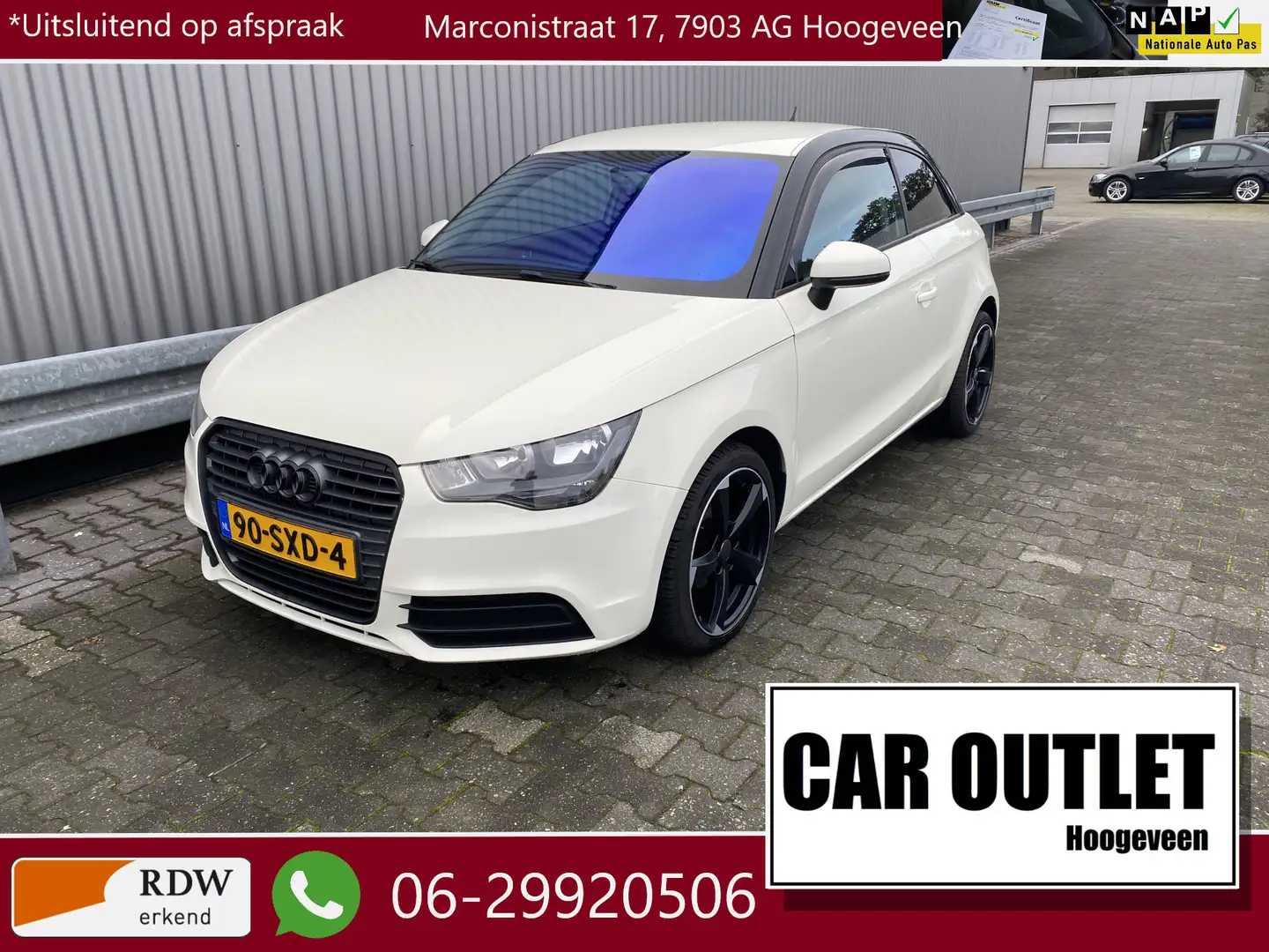 Audi A1 1.2 TFSI Connect A/C, Navi, CC, LM, Elc.Uitlaatkle Wit - 1