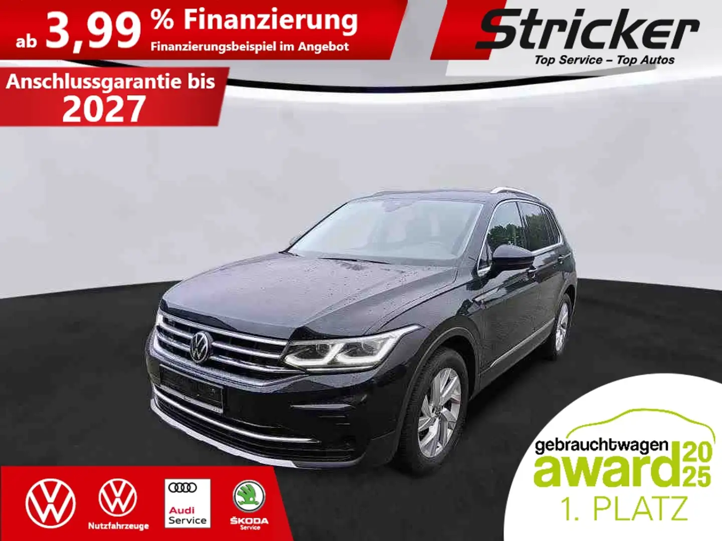 Volkswagen Tiguan Elegance 2.0TDI DSG 337,-ohne Anzahlung Navi Pano Schwarz - 2